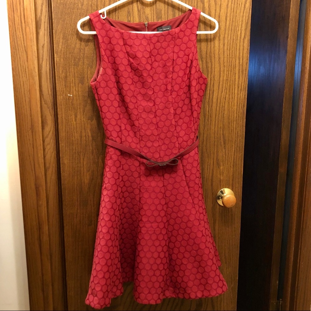 Red A-line Dress